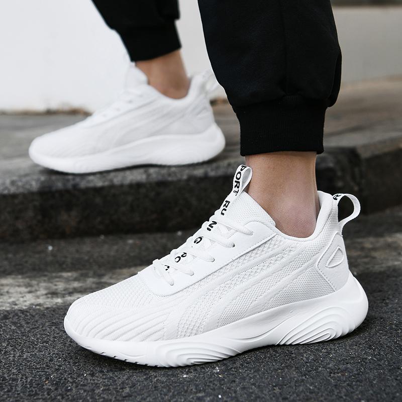 Casual Running Summer Anti Slip Hiking Mesh Breathability Athletic Shoe Tennis Man Trend 2025 Man Sneakers Couple White