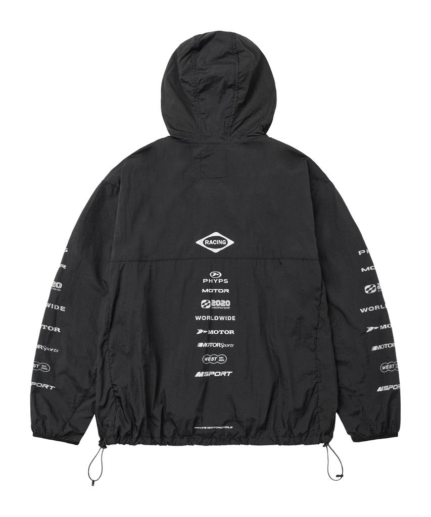 PHYPS MOTORCYCLE Lightweight Windbreaker Black