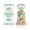 50PCS Happy Easter Biscuit Bags Egg Bunny Chick Gifts Box Easter Candy Bags  Party Decoration