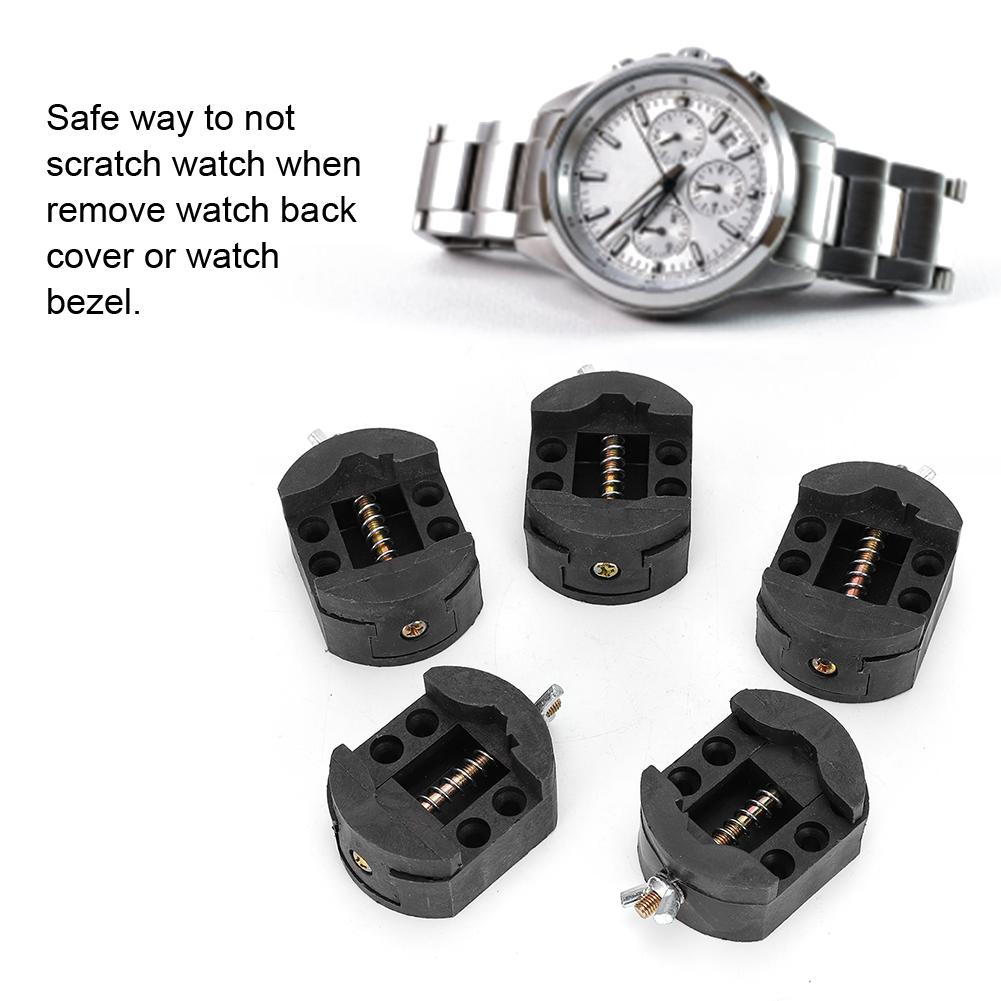 5er Set Armbanduhr Öffner Uhrenöffner Halter Reparatur Uhrmacherwerkzeug