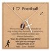 Unisex Fashion Necklace with Sports Ball Crucifix Pendant Basketball Volleyball Softball Adjustable Lightweight Copper