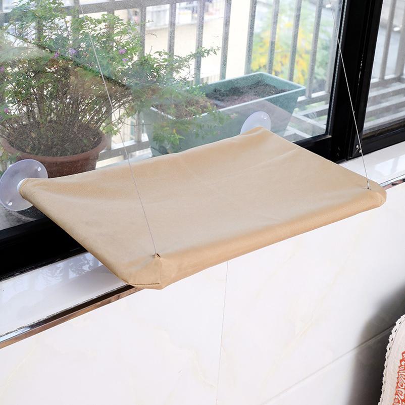 Four Seasons Pet Bed Suction Cup Cat Hammock Window Sill Hanging Cat Hammock Removable and Washable Cat Bed