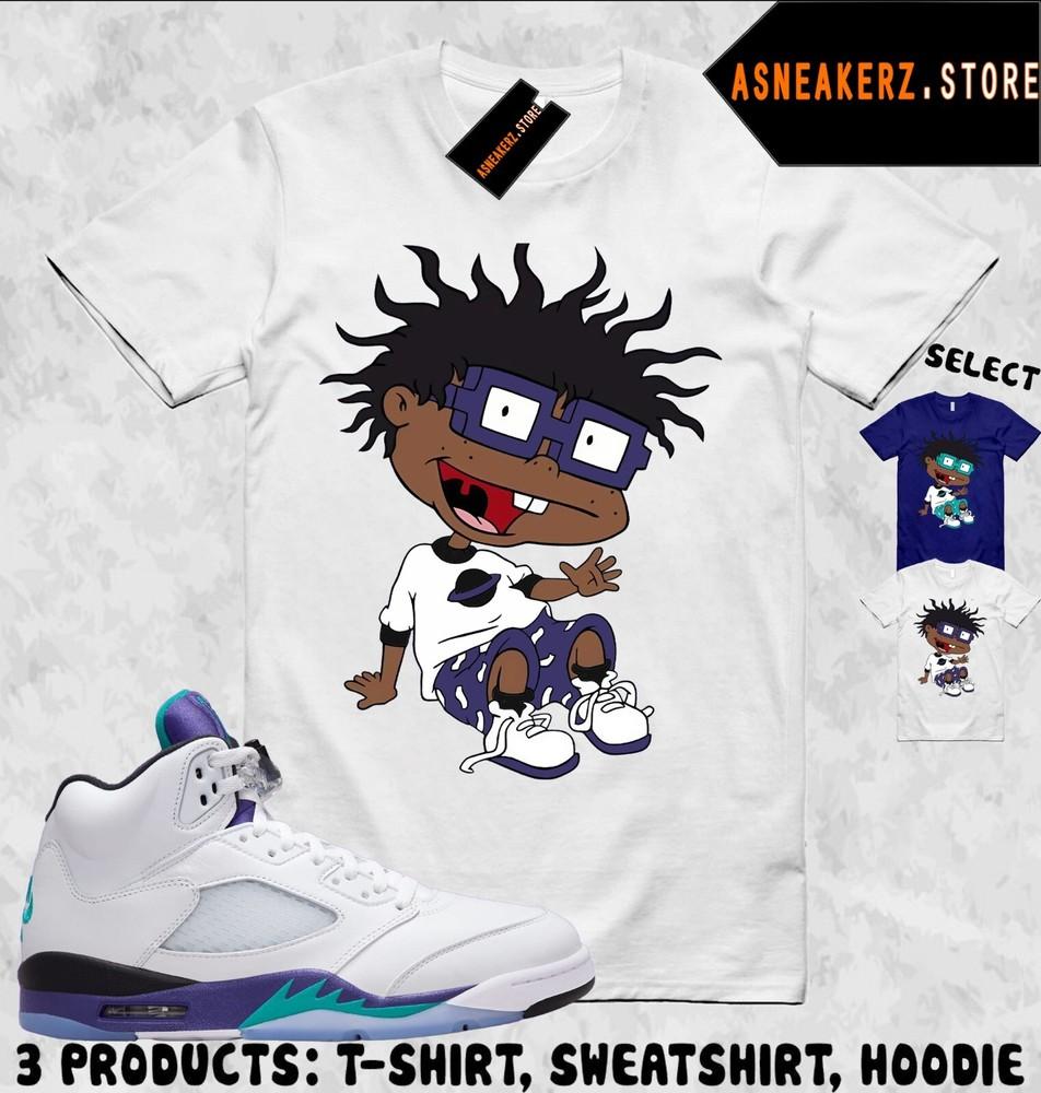 Tee Shirt Matching AJ 5 Grape 2025 To Match Sneaker Chuckie Rugrats T-Shirt Unisex T-Shirt S