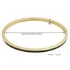 Gold Bamboo Pattern Women's Bracelet with Colored Epoxy Resin