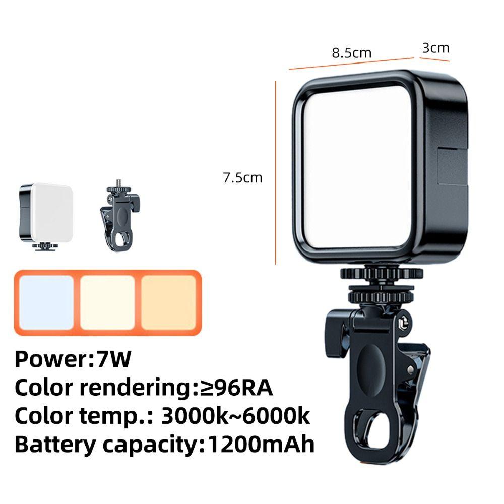 Three-color Clip Ring Flash Rechargeable Photography Lamp New Fill Light Selfie