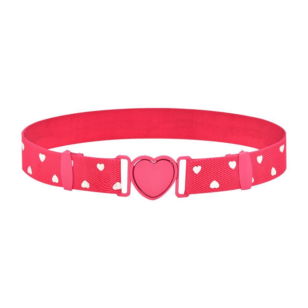 

Модный эластичный детский поясной ремень Эластичные ремни Пояс с пряжкой в форме сердца C