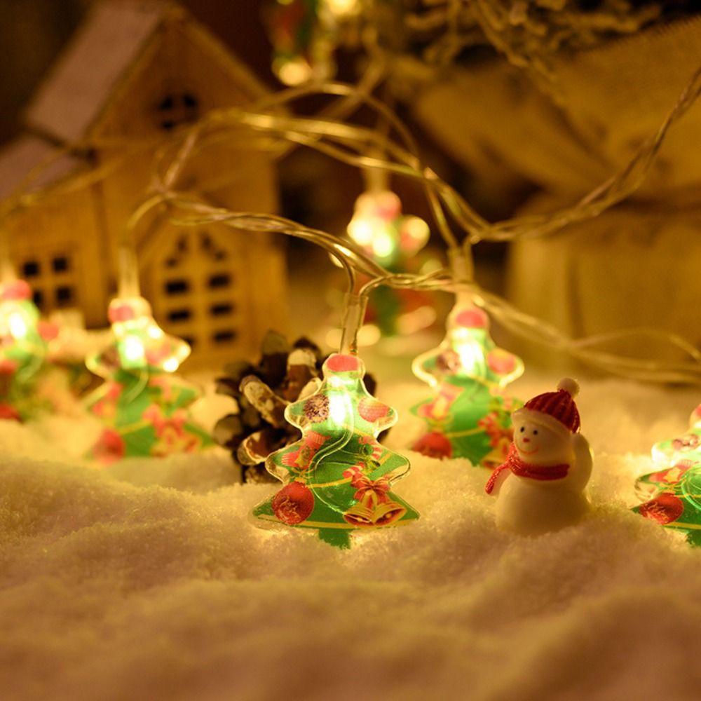Snowman Christmas  Light String Santa Claus Xmas Ornaments Light Christmas Lights Strip  Home