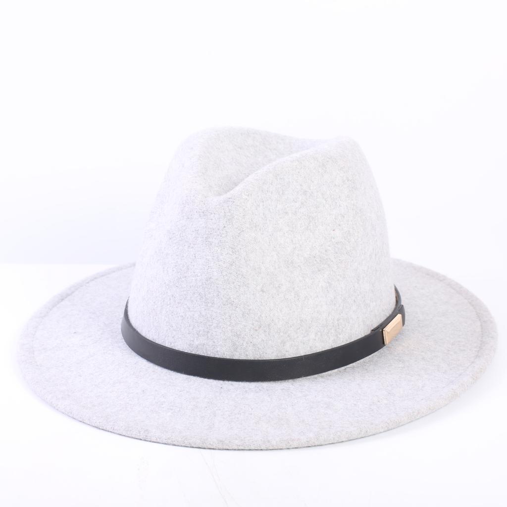 Popular European and American High-end Wool Top Hat, Men's and Women's Fashion Versatile Elegant Top Hat Jazz Hat