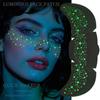 4 Sheets Luminous Freckle Tattoo Stickers Long Lasting Luminous Sparkle Star Heart Pattern Face Art Waterproof Tattoo Stickers