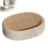 Kratzbretter für Katzen 2 in 1 Kratzbrett für Katzen Ovales Sisal-Kratzbrett Kratzbrett für Katzen mit Sisal Hunde-Fahrradträger