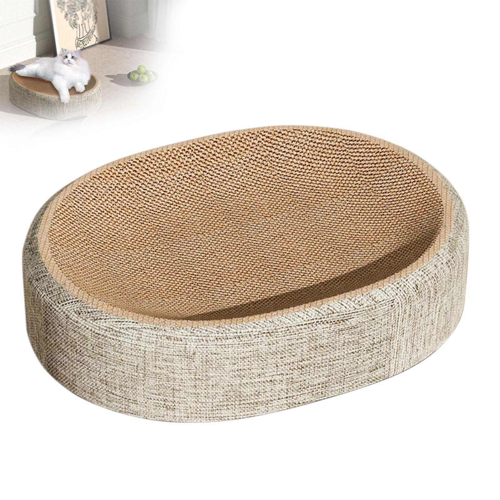 Cat Scratching Boards 2 In 1 Scratching Board For Cats Oval Sisal Scratching Board Cat Scratching Board With Sisal Dog Bike Rack (Rose Gold,A) розового золота
