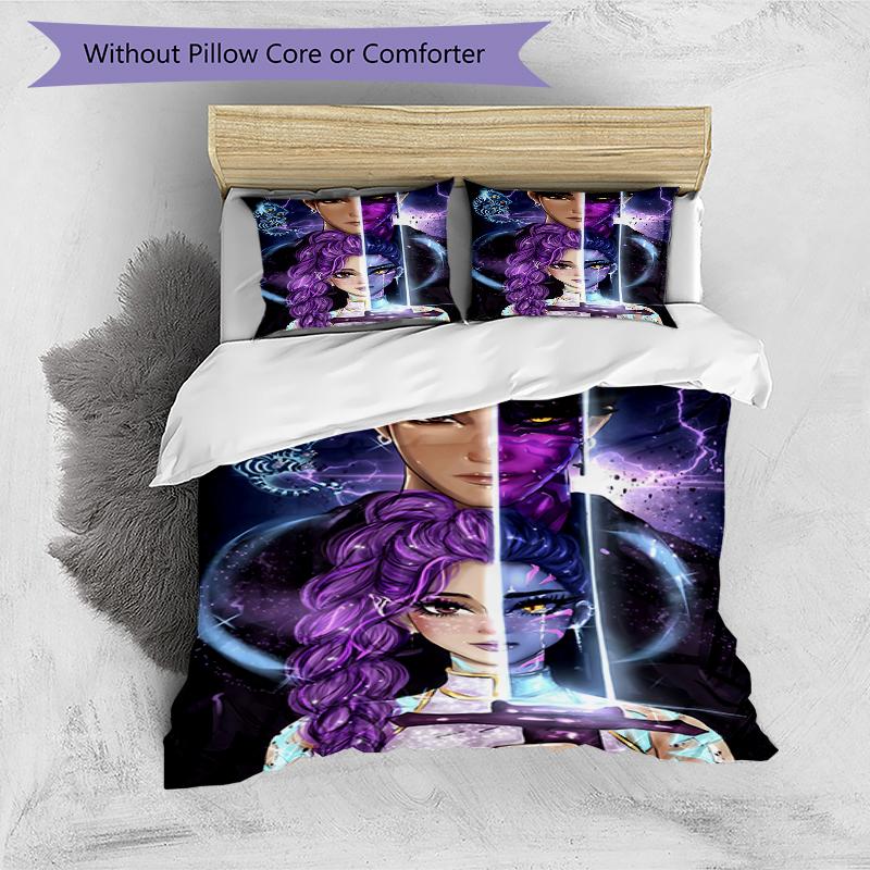 3pcs KPop Demon Hunters26 Design Cover Set - HD Printed Bedding with 1 Cover and 2 Pillowcases - Perfect for Home and Dorm Decor