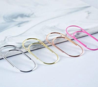 20pcs Gold Big Paper Clips Oversized Gold Paperclips Non Skid Smooth Finish Steel Wire Office Supply Accessories
