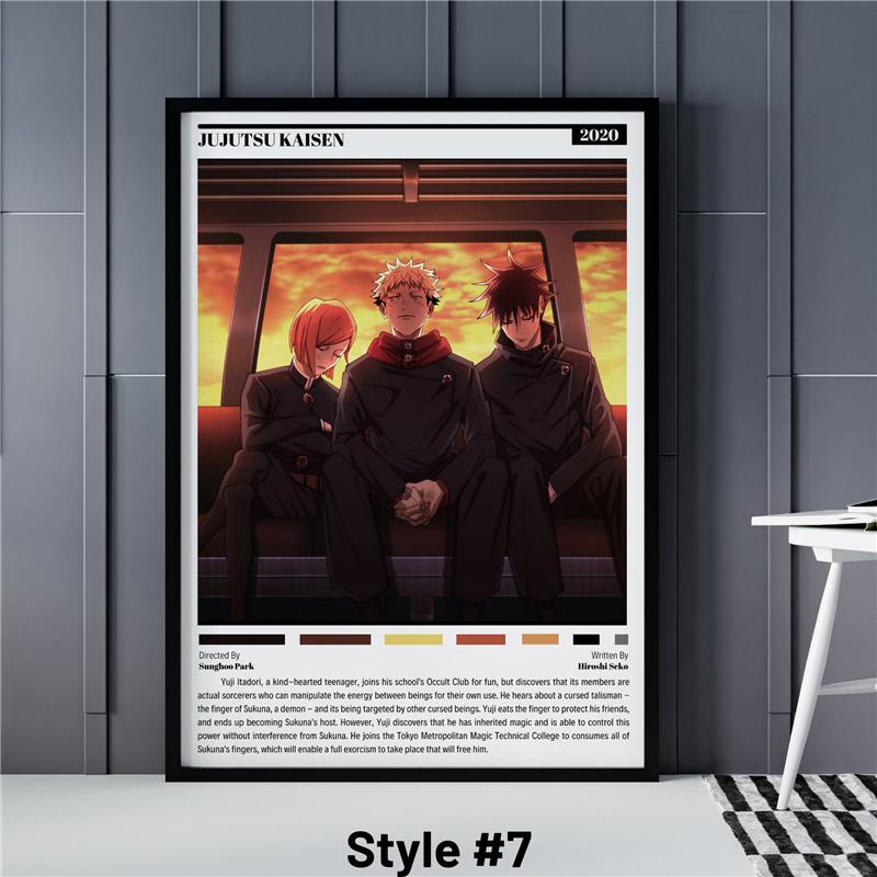 Jujutsu Kaisen Poster Anime Details Gojo Satoru Manga Leinwand Malerei Charakter Poster Ästhetische Wand Kunst Bild Zimmer Dekor