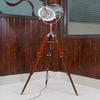 Vintage Spotlight, Large Lamp, Marine Tripod, Theater Floor Lamp, Studio Search Light,