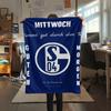 1pc FC Schalke 04 Print Flannel Blanket, High quality Comfortable for All Seasons, Home Decor, Warmth and Comfort, Perfect for Christmas Gifts49