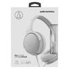 Casque audio filaire Audio Technica WH ATH-AR1, argent et blanc