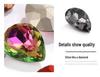 High-Grade K9 Teardrop Rhinestone DIY Jewelry Accessory - Silver-Plated Base with Irregular Crystal Glass Drill, Pointed Bottom
