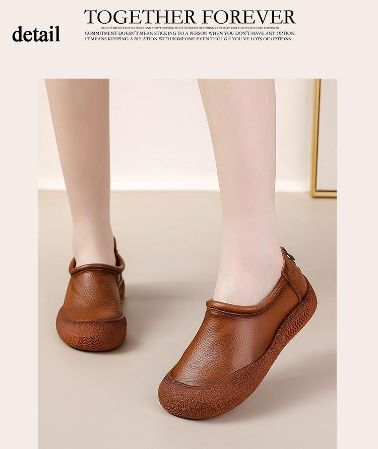 Chaussures Mocassins Plateforme Décontractées pour Femmes Chaussures Confortables pour le Travail et les Affaires Chaussures à Enfiler en Cuir pour Femmes Chaussures Plates pour Conduire, Marcher, Habillées Mocassins Penny