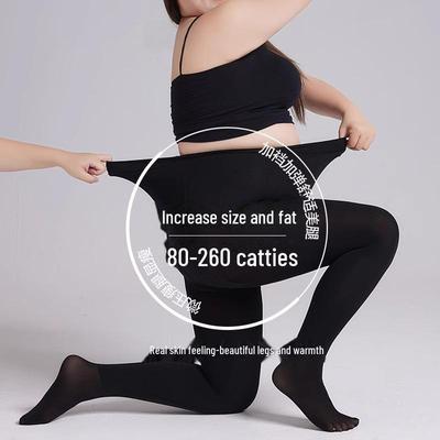 Velvetové hrubé legíny nadmernej veľkosti - Telové pančuchy pre ženy, vhodné na jar, jeseň a zimu, unesú až 200 libier.