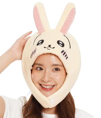 SAZAC Chiikawa Fleecová Kigurumi čepice, Jedna velikost pro většinu (Králičí)