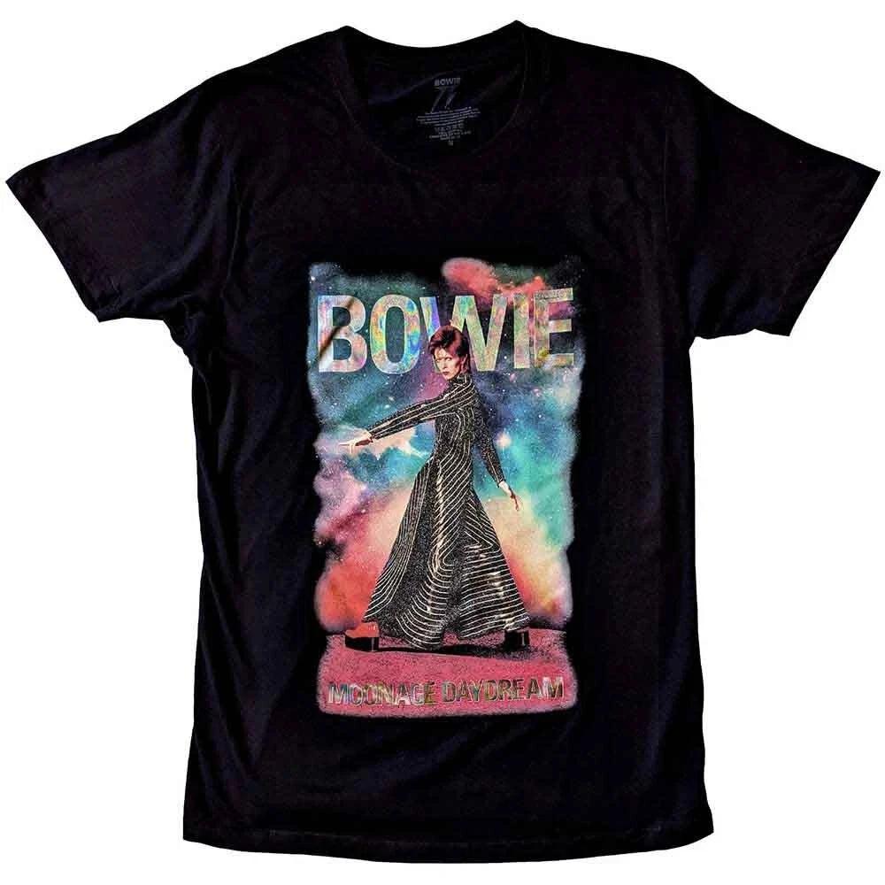 David Bowie Moonage 11 Fade Glitter Graphic Unisex T-Shirt Tee BESTSELLER XXXXL