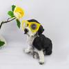 Solar Dog Statue with Glasses Resin Puppy Solar Lamp Garden Decor Solar Powered Dog Light for Home Yard Patio Lawn Pathway