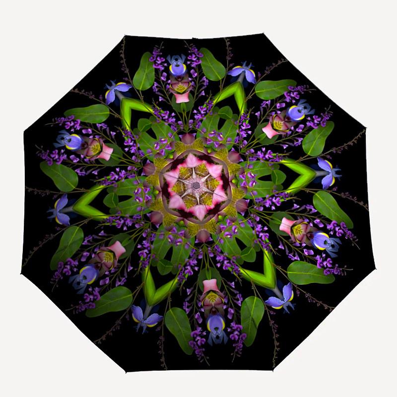 

1pc Floral Mandala Folding Umbrella | Elegant Design, Fashionable Accessory, Durable Construction, Sturdy Ribs yy251107012