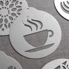 Steel Cappuccino Arts Tools Decoration Coffee Stencil Set Coffeeware Flowers Templates Coffee Mould