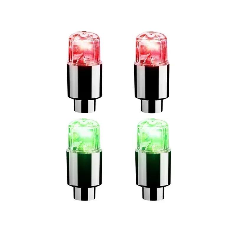 Colorful LED Wheel Valve Lights Motorcycle Car Wheel Tire Valve Caps Universal Dustproof Bicycle Valve Cover Amagi