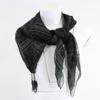 GUCCI Horsebit pattern glitter finish shawl with charm stole blackUsed