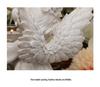 European-Style Angel with Candlestick: Pure White Ornamental Decor for Romantic Atmosphere In Living Room or Party