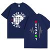 2024 Men's Clothing Save The Manual Tees Double Sided Print T-shirts Funny Men Short Sleeve Tops Round Neck Trendy Streetwear