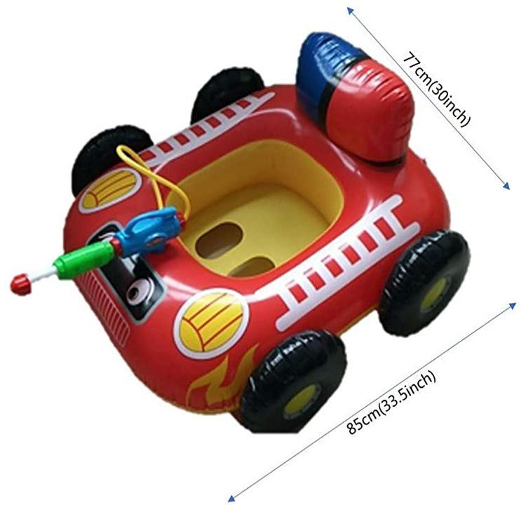 Inflatable Kids Tank Water Gun Toy Donut Swim Ring Baby Water Play Seat