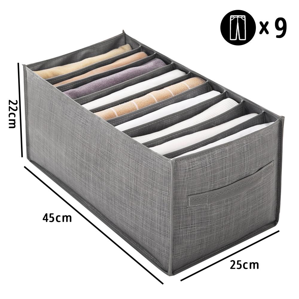 Closets Clothes Organizer Foldable Clothing Jeans Storage Box Closet Drawer  Organizer with Handles Wardrobe Storage Organize