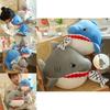 Shark Eating Small Fish Plush Toy With Pp Cotton Soft Stuffed Animal For Kids And Children