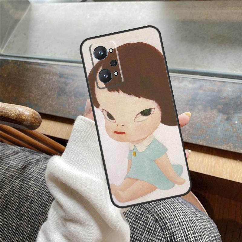 Cartoon Aesthetic Yoshitomo Nara Case For Realme 11 12 13 14 Pro Plus C53 C55 C51 C25 C63 C61 C65 C67 C71 C75 GT6 GT7 15 Pro