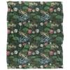 JQ Licensing Jl-Jp-Jq Silky Tiki Flower Fishing Supersoft Blanket