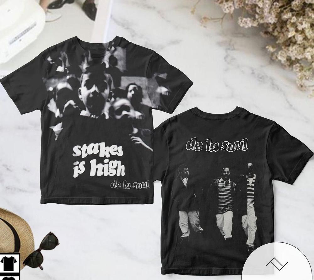 De La Soul Stakes Is High Album Cover AOP T-Shirt Unisex T-Shirt XXXL