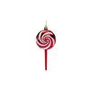 Christmas Candy Cane Shaped Ornament 6PCS Set Swirl Pattern Design Holiday Festive Tree Hanging Decor Unique Xmas Decor Gift