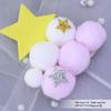 Pom-pom & Star Cake Toppers with 3D Clouds - Festive Birthday Table Decor