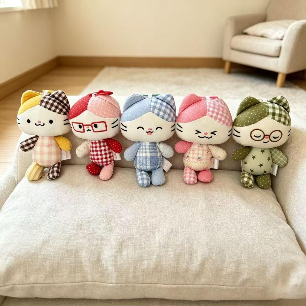 Crispy Corner Cat Plush Backpack Charm - Children's Birthday Gift Pendant