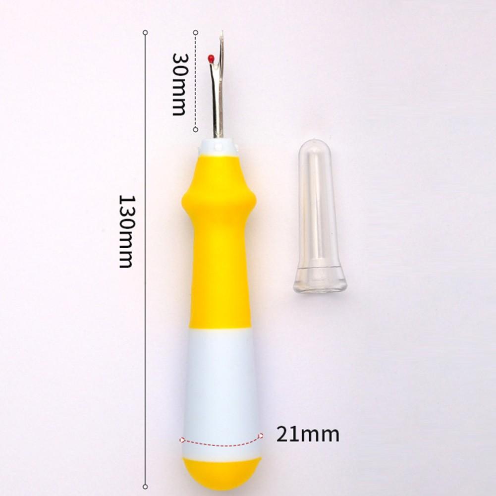 

Удобный на ощупь вспарыватель швов для вышивания крестиком, удалитель швейных ниток жёлтый