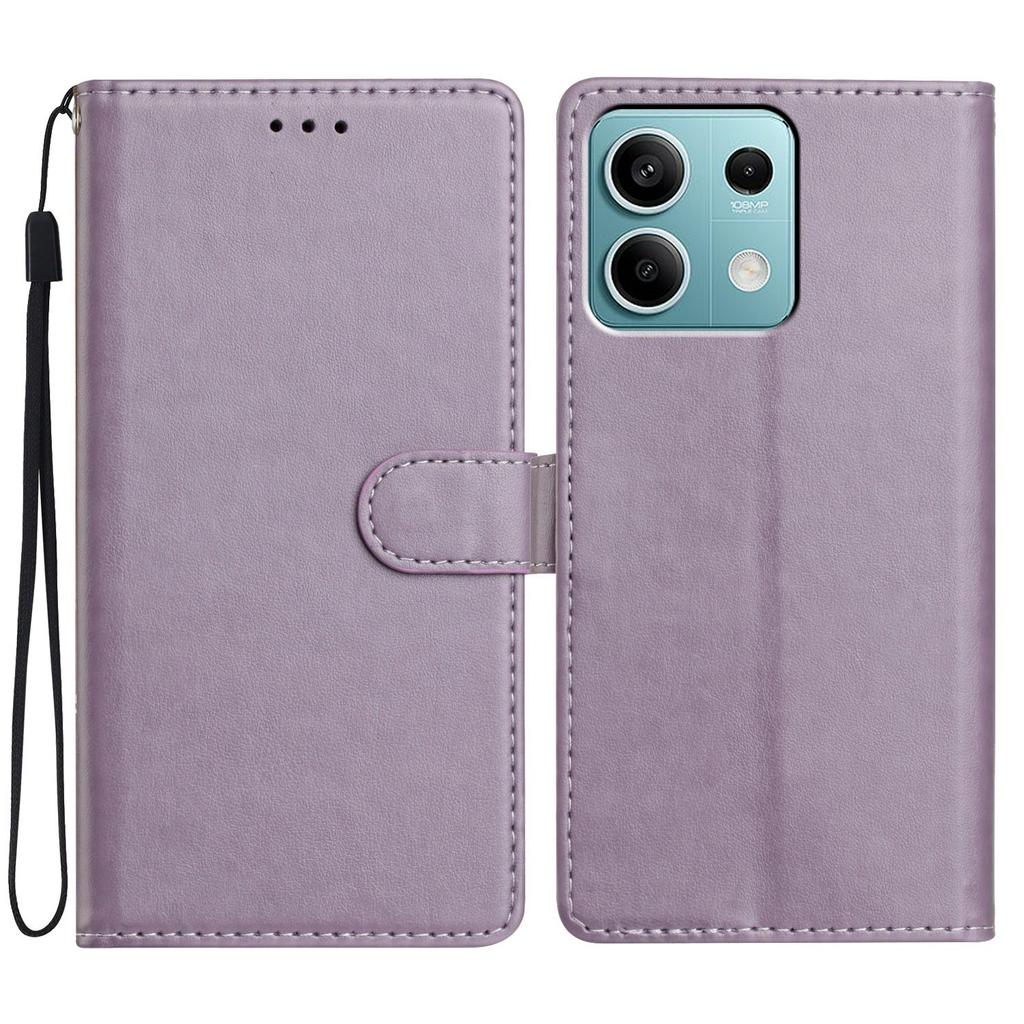 For Xiaomi Redmi Note 13 4G Leather Phone Case Wallet Stand Cover with Handy Strap