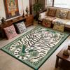 Abstract Tiger Pattern Living Room Carpet Retro Decoration Home Sofa Area Washable Non-slip Rug Bedroom Bedroom Tatami Mat Soft