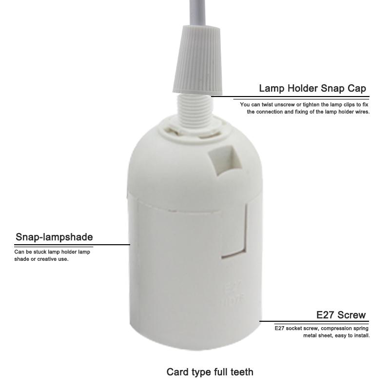 E27 Lamp Bases Pendant Lights 1.8m Power Cord Cable EU/US Plug  Adapter With Switch Wire For Socket Hold