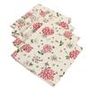 4PCS 40x40CM Floral Printed Cloth Napkins Japanese Style Dinner Dish Towel Wedding Restaurant Bar Table Mat Serviette De Table