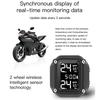 M5 Motocyklový TPMS Bezdrátový Motocyklový Motocyklový Systém Monitorování Tlaku v Pneumatikách s 2 Externími Senzory 5 Metod Alarmu