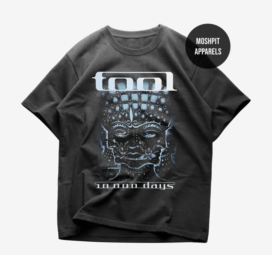 Футболка с логотипом группы Tool - Футболка с альбомом 10000 Days Размер S-5XL Унисекс XXXXL