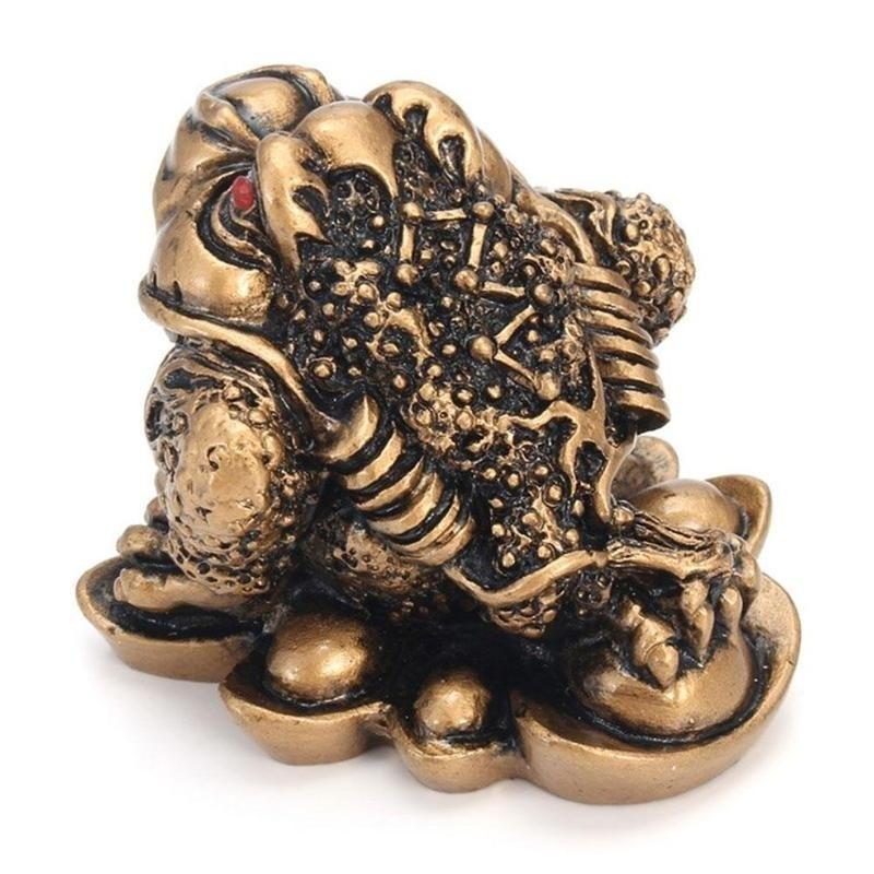 Feng Shui Lucky Money Toad Ingot Gold Three Legs Frog Fortune Decor Enhance U7U7 Feng Shui Lucky Money Toad Ingot Gold Three Legs Frog Fortune Decor Enhance U7U7
